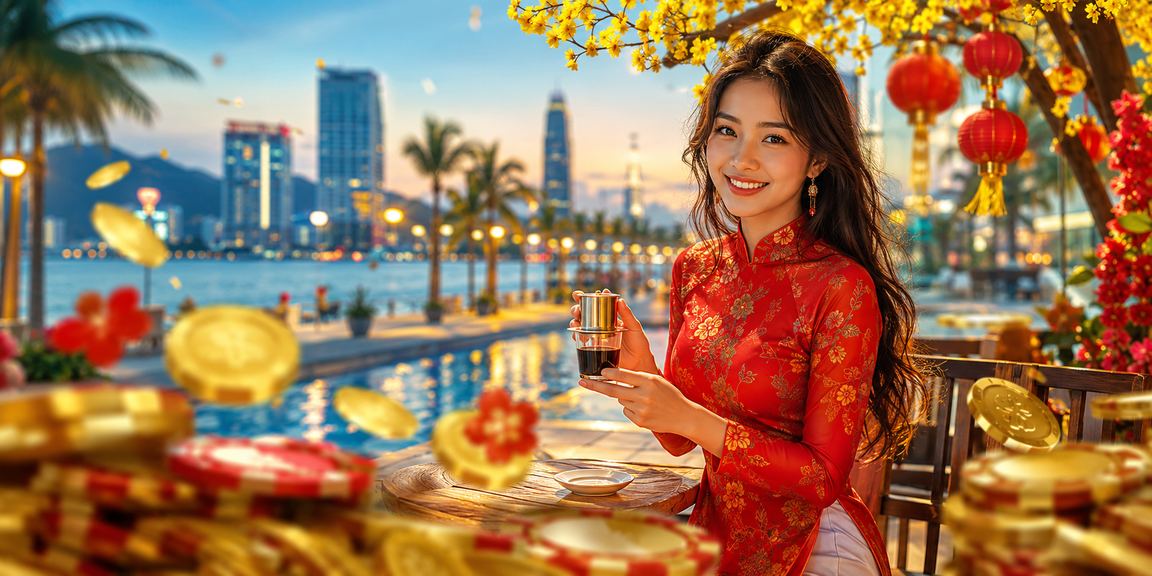 Người chơi nghiên cứu kèo cá cược tại quán cà phê Đà Nẵng buổi sáng