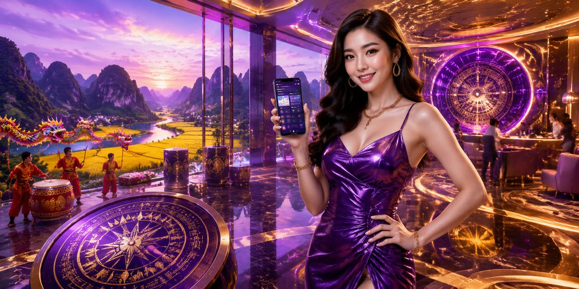 Người chơi trải nghiệm casino di động giữa phong cảnh Ninh Bình về đêm